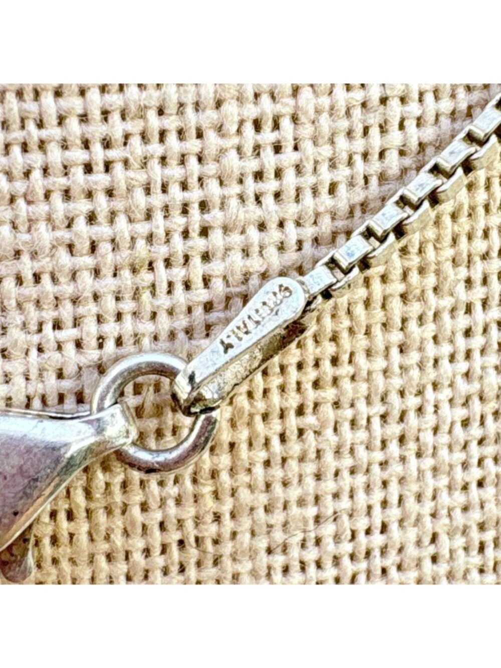 Turquoise & Sterling Silver 925 Scroll Slide Pendant Necklace Size 18" Length - Picture 8 of 13